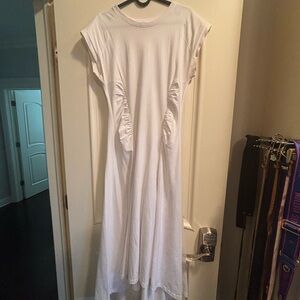 Frame Denim White High Low Dress